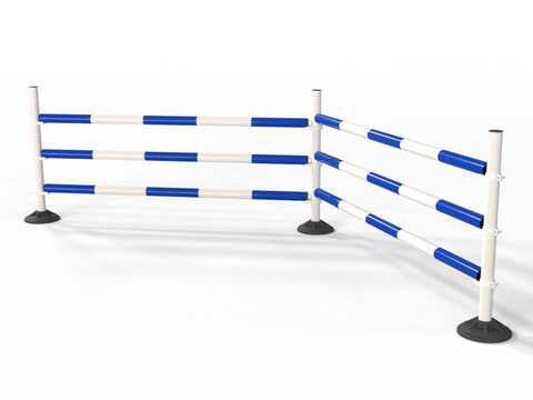 Upright Pole Stand Trio Set | 2 Fence