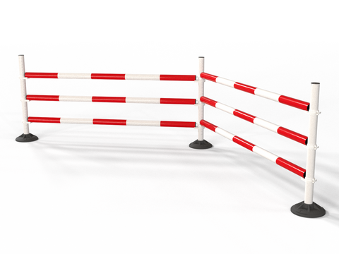 Upright Pole Stand Trio Set | 2 Fence