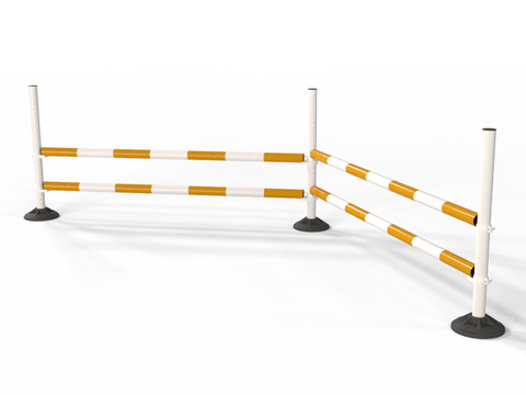 Upright Pole Stand Trio Set | 2 Fence