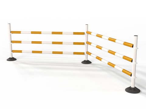 Upright Pole Stand Trio Set | 2 Fence