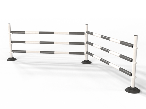 Upright Pole Stand Trio Set | 2 Fence