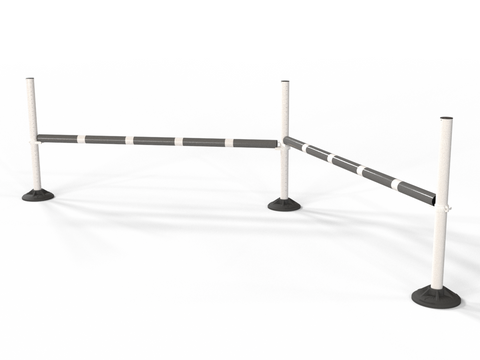Upright Pole Stand Trio Set | 2 Fence