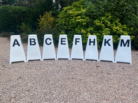 Dressage Tower Markers with Plant Pot Holder | Set of 8