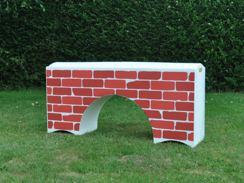 Photograph of a White Bridge Filler with a Red Brick graphic.