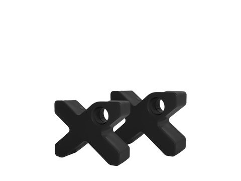 Recycled-Black Cavaletti Cross | Pair