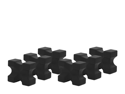 Recycled-Black Mini Blocks | Pack of 6