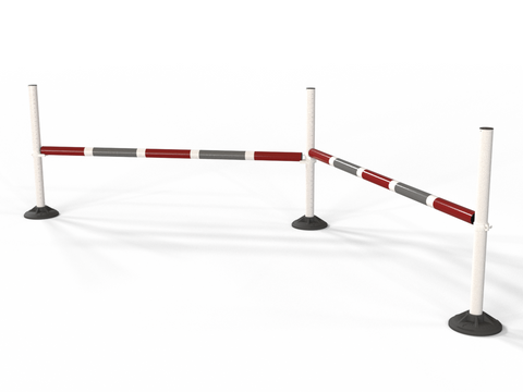 Upright Pole Stand Trio Set | 2 Fence
