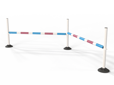 Upright Pole Stand Trio Set | 2 Fence