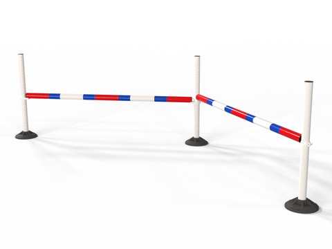 Upright Pole Stand Trio Set | 2 Fence