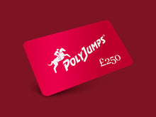 Load image into Gallery viewer, Metallic Red PolyJumps Gift Card for £250.00
