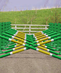 Carol Mailer Grid Set in Greeen, comprised of: 14 Green 8 Cups and 14 9 Band Pro Poles coloured: Green, White & Yellow.
