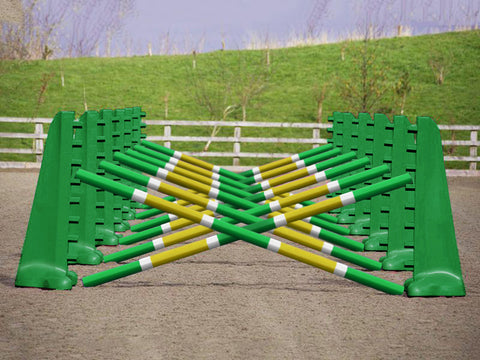 Carol Mailer Grid Set in Greeen, comprised of: 14 Green 8 Cups and 14 9 Band Pro Poles coloured: Green, White & Yellow.