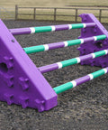 A pair of Purple Combi Blocks with 4 9 Band Pro Poles.